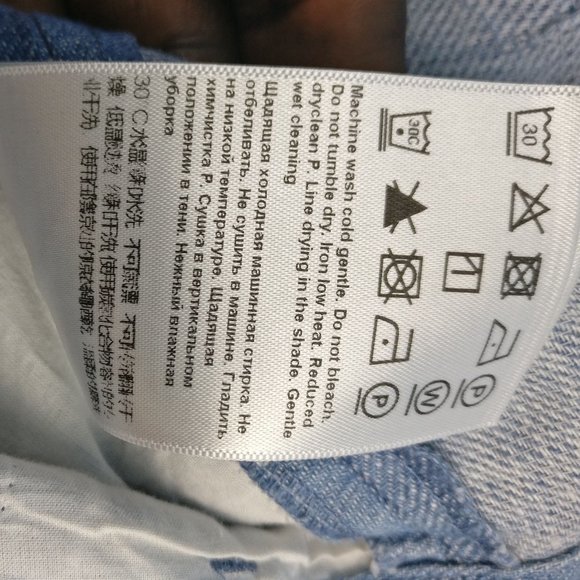 Linen trousers, ESCADA Germany classic straight leg Linen pant BLUE size 38 - Picture 3 of 8